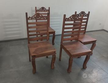 Sedie Vintage etniche indiane