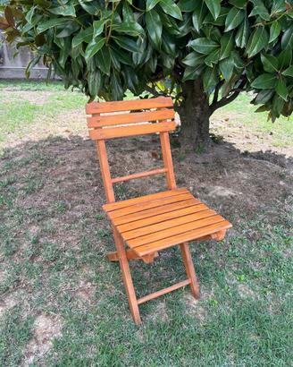 Sedie in legno pieghevoli