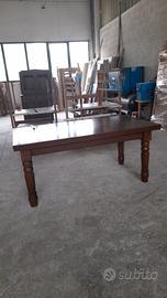 Tavolo legno massello in noce