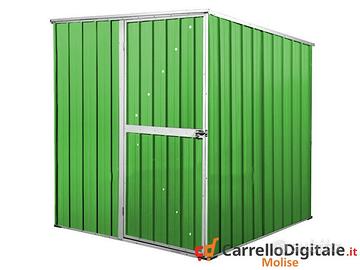 Box da giardino lamiera 175x185cm verde chiaro