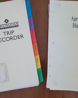 Fogli ricambio agenda - Organizer Samsonite