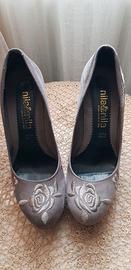 Scarpe decolté n. 38 camoscio