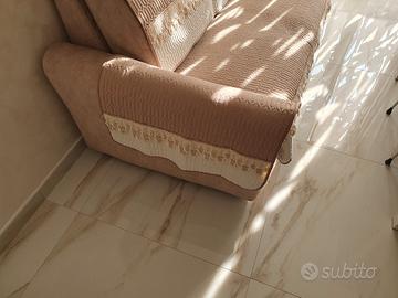copridivano 2 posti beige 