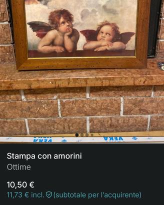 Stampa con amorini