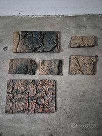 Sfondo 3D Acquario Rilievo Juwel Rocce Aquascaping