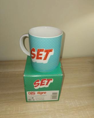 Tazza Pop Art Mug Oasi Tigre Porcellana Decorata