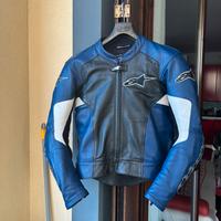 Tuta in pelle alpinestars due pezzi.