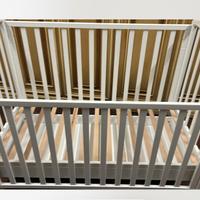 Lettino neonato bianco -materasso