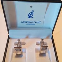Gemelli in acciaio per camicia Lamberto Conti 