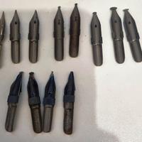 Pennini stilografici di diverse misure