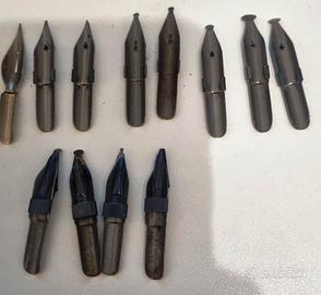 Pennini stilografici di diverse misure