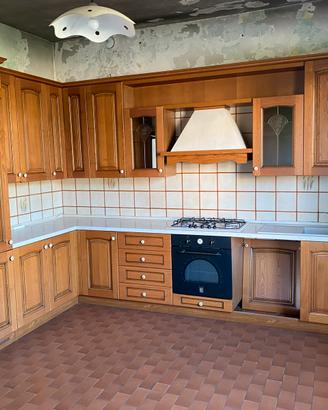 Cucina in legno di rovere