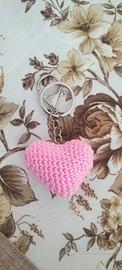 Portachiavi Cuore Uncinetto Handmade