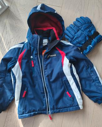 giacca sci phenix blu bambino /a
