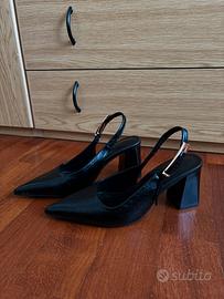 scarpe con tacco nere n. 34