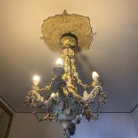 Lampadario in ceramica anni 40