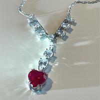 Collana bliss rosso rubino