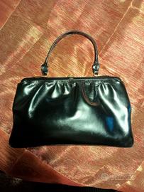 BORSA A MANO VINTAGE PELLE NERA 