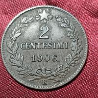 Regno d' Italia 2 centesimi del 1906
