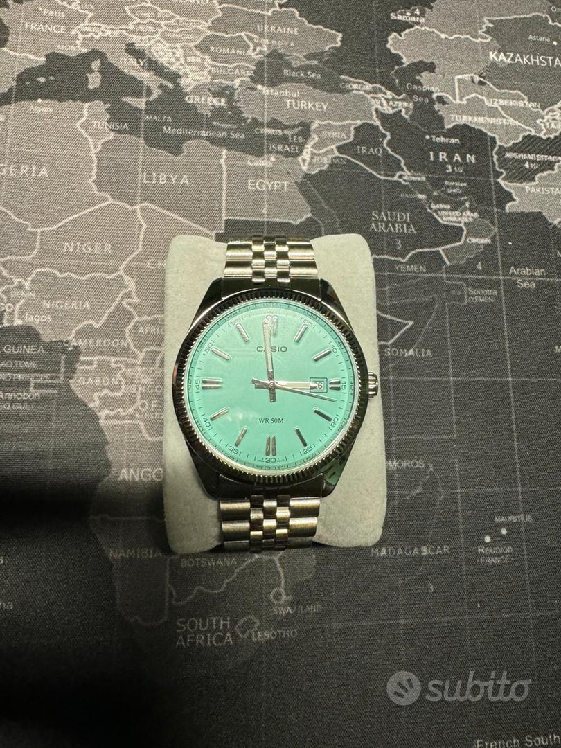 Casio Orologio Uomo MTP-E510D-2AVDF - Quadrante Verde Acqua, Bracciale In Acciaio, Stile Analogico - 3