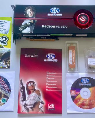 AMD ATI Sapphire Radeon HD 5870 1GB GDDR5 COMPLETA