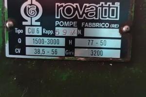Rotone per irrigazione con Pompa