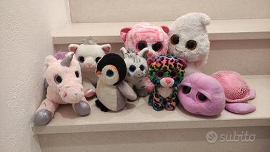 Collezione di 8 peluches TY originali