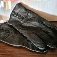 Guanti neri in pelle