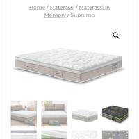 materasso e rete matrimoniale  