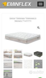 materasso e rete matrimoniale  