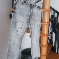 Jeans neri scoloriti anni 8/9 Sisley Vintage
