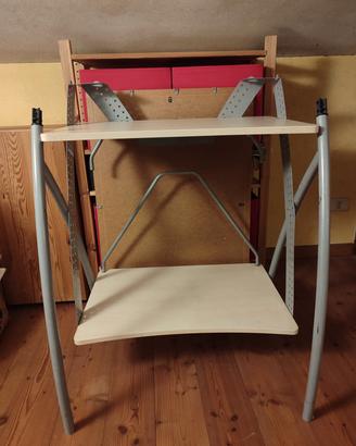 Carrello Porta PC salvaspazio/ Scrivania da lavoro