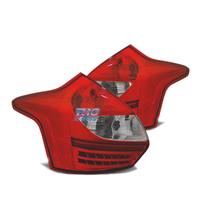 FANALI FORD FOCUS MK3 11-14 LED ROSSO CROMATO