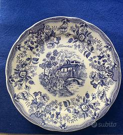 Piatto STIMOROL 1982 Ceramica Blu Vintage Pop