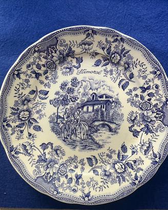 Piatto STIMOROL 1982 Ceramica Blu Vintage Pop