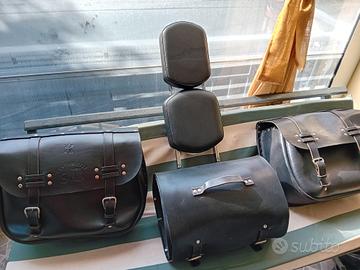 KIT COMPLETO BORSE MOTO FATTE A MANO