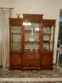 Vetrina Cristalliera neoclassico antiquariato 50’