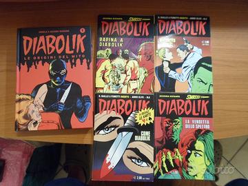 lotto 5 fumetti Diabolik mai aperti