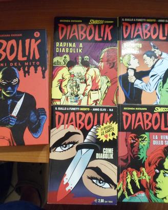 lotto 5 fumetti Diabolik mai aperti