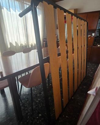 Letto matrimoniale con doghe