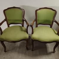 sedie poltroncine in legno