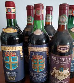 Bottiglie di Brunello da collezione
