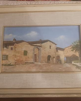Quadro a olio 'Casa Colonica' 45x33