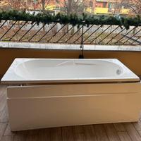 Vasca da bagno in veteo resina angolare