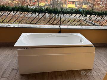 Vasca da bagno in veteo resina angolare