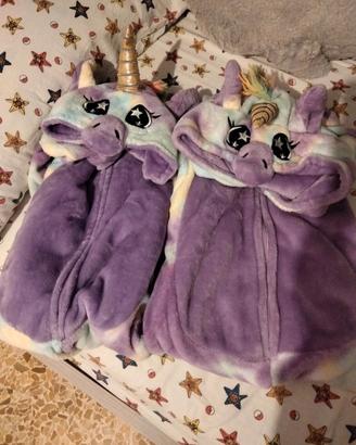 Due pigiami tuta Unicorno tg. 8 anni
