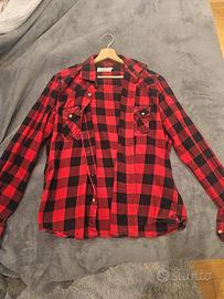 camicia rossa come nuova taglia M 
