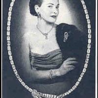 Gioiello anni 50 con cristalli marchio Mazer Bros 