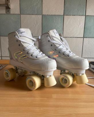 Roller Oxelo QUAD 100 n.37 + protezioni FIT 500