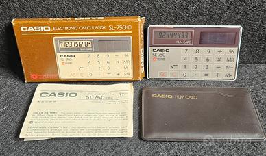 Casio Sl-750 Solar Cell Pocket Calculator Film 
